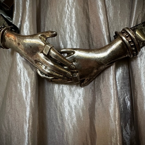 Vintage Accessories - Vintage HELPING HANDS Hands of Comfort Sterling 925 Belt